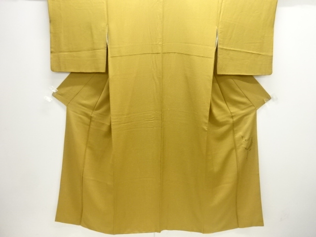 斉藤三才　織り柄色無地着物